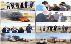 برگزاری مانور ساعت صفر در ایستگاه تقلیل فشار گاز روحکندی